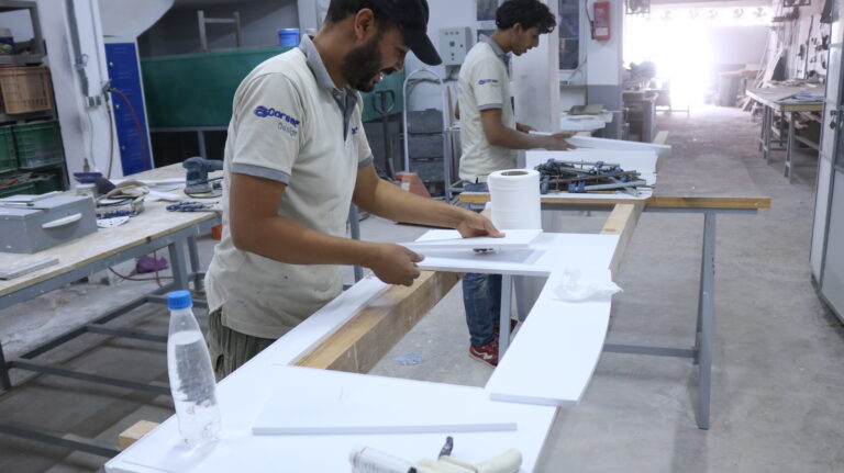 Vasques moderne en corian blanc – Design fonctionnel et finitions haut de gamme 10