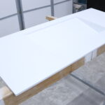 Vasques moderne en corian blanc – Design fonctionnel et finitions haut de gamme 4