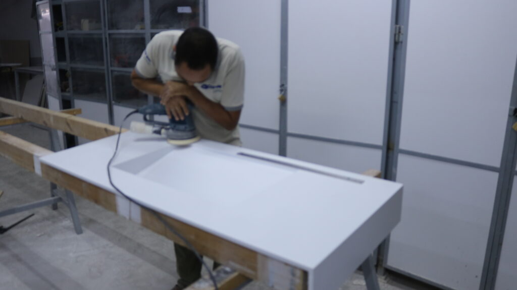 Vasques moderne en corian blanc – Design fonctionnel et finitions haut de gamme 2