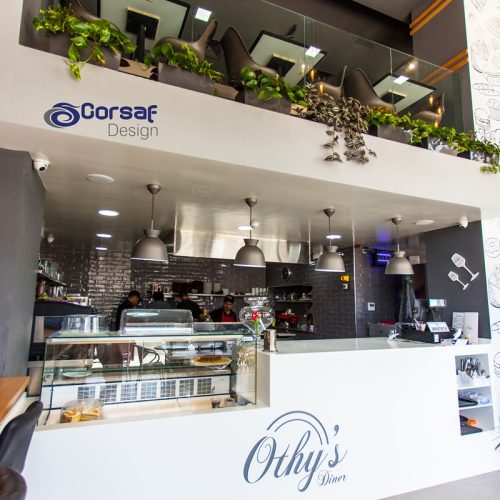 Réalisation sur mesure du comptoir et de la vasque pour Othy’s Diner à Agadir – Corsaf Design 5