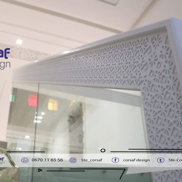 Escalier design sur mesure en solid surface gravée CNC – Réalisation pour Villa à Iligh, Agadir4